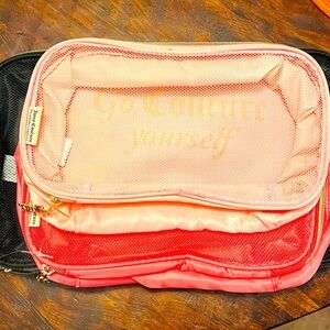 Juicy Couture Pink Travel Bag with Gold Details